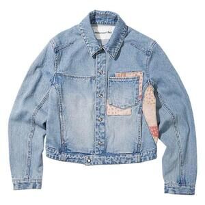 Andersson Bell Patchwork Drop-Shoulder Denim Jacket
Boho lounge unique sz Lg